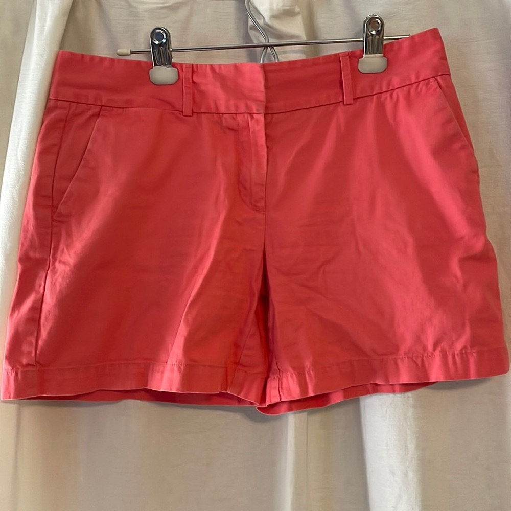 Loft coral pink cotton shorts
